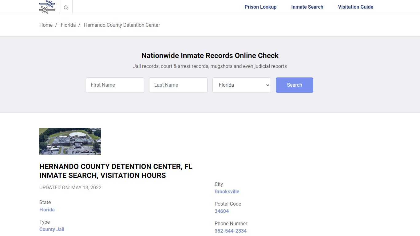 Hernando County Detention Center, FL Inmate Search ...